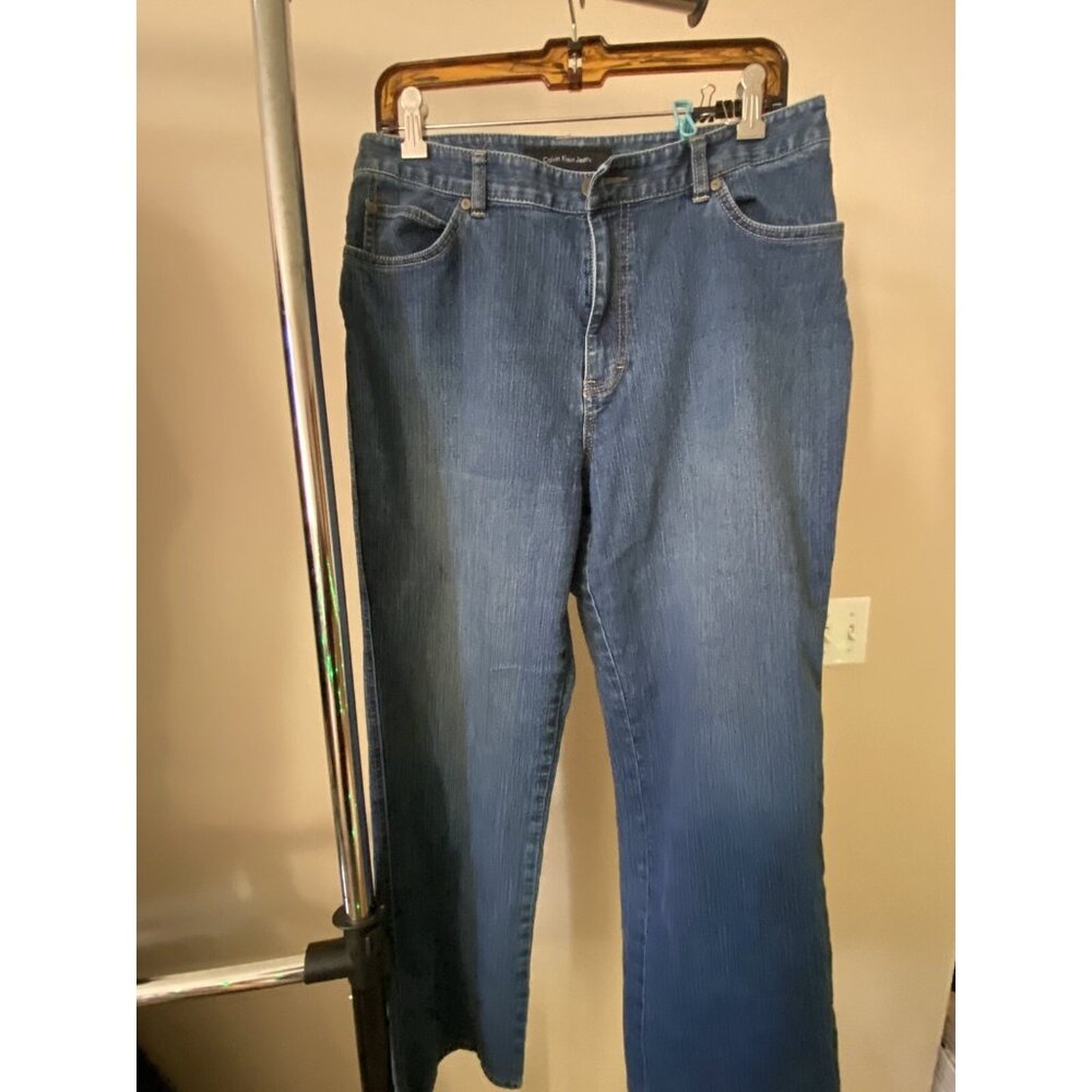 Calvin Klein Jeans Women’s Blue Size 12 Flared Pants Denim